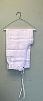 Pantalon en Tissu 100% Pur Lin, Pantalon en Lin Blanc