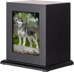 Urnas de Cremación de Madera Natural Hechas a Mano de Estilo Americano Moderno de Alta Calidad para Cenizas de Perros y Gatos, Color Marrón, Urnas Funerarias al por Mayor - Product Image 1