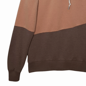 Femmes décontracté multicolore Colourblock pull à capuche 100% coton respirant polaire sweat haut avant imprimé Streetwear - Product Image 5