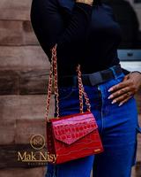 Bolso bandolera de piel sintética Mak Nisy para mujer
