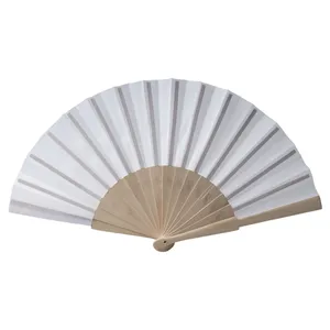 Ventaglio Promozionale Personalizzato per Feste con Design in Policotone e Legno - Product Image 2