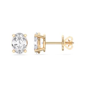 Boucles d'oreilles en diamant Moissanite de luxe 2.00 ct taille ovale en argent sterling 925 massif 1.00 ct chaque bijoux haut de gamme - Product Image 4