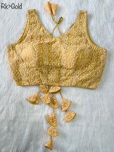 Vêtements de mariage de Style indien de haute qualité Georgette Saree Blouse avec Chickenkari Work Readymade Bollywood Style de l'Inde - Product Image 2