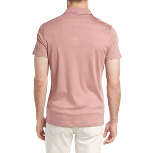 Chemises polo pour hommes décontractées, vente chaude, nouveau design, logo personnalisé, couleur unie, respirantes, pour hommes - Product Image 5