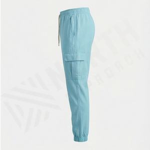 Pantalons de jogging à jambe droite pour homme, ample, décontracté, surdimensionné, vintage, délavé à l'acide, ourlet ouvert, évasé, léger, respirant, automne - Product Image 3