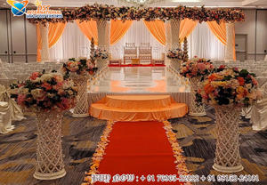 ของตกแต่งงานแต่งงานที่ยิ่งใหญ่สมัยใหม่ damroo vidhi mandap ขายส่งงานมหารานีที่สวยงาม - Product Image 6