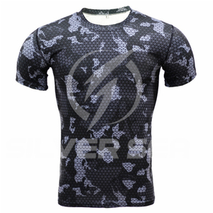 T-shirt unisexe à séchage rapide pour hommes, débardeur décontracté à manches courtes en polyester respirant, de yoga, de course et de fitness - Product Image 1