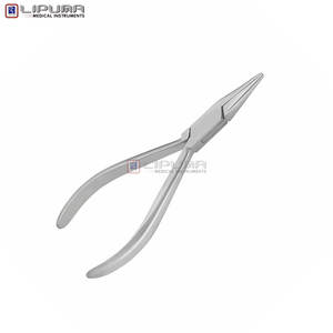 Fórceps de nariz plana profesional Prótesis Mordazas lisas Longitud de acero inoxidable 14,5 cm Instrumentos médicos dentales y de ortodoncia - Product Image 6