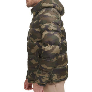 Chaqueta Acolchada Ligera y Plegable para Hombre, Impermeable, Abrigo Acolchado Aislante para Invierno, con Capucha, Técnicas de Lavado de Nailon, Cálida para Viajes - Product Image 3