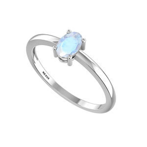 แหวนเงินแท้ 925 แบบซ้อนได้ ประดับโอปอลทรงลูกแพร์และทรงรี ดีไซน์ทันสมัย เหมาะสำหรับทุกเพศ ใส่ไปงานปาร์ตี้ได้ - Product Image 3