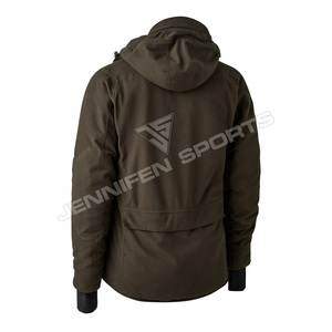 Veste de chasse respirante en toile 100% coton de haute qualité pour l'hiver, options de personnalisation, logo de marque personnalisé, polyester uni - Product Image 3