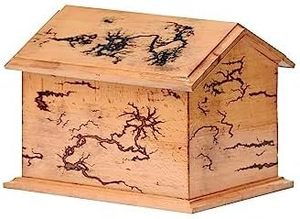Hut Shape Antique Beachwood Cremation <b>for</b> Human Keepsake <b>Box</b> with Lid Adult Cremations Funeral <b>Pet</b> Ashes <b>Memorial</b> - Product Image 6