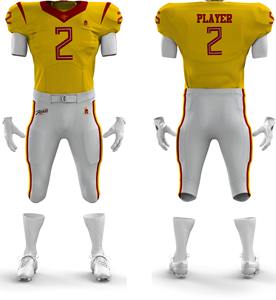 Uniformes de Fútbol Americano Personalizados de Alta Calidad con Impresión por Sublimación, Transpirables, de Secado Rápido, Conjuntos de Jersey de 480g para Hombre - Product Image 2