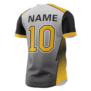 Conjunto Deportivo Unisex Personalizado al por Mayor, Jersey de Béisbol Transpirable con Impresión Personalizada, Manga Corta, Opción de Talla Grande - Product Image 5