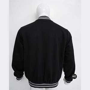 Chaqueta para hombre Street Baseball Bomber 100% lana Varsity Letterman Stand Collar invierno buena calidad ropa larga chaqueta para hombres - Product Image 3