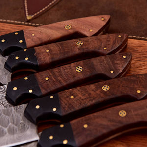 Cuchillo de Chef profesional japonés de acero de Damasco con mango de madera, tamaño y diseño personalizados, Apto para lavavajillas - Product Image 5