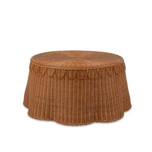 Meilleures ventes Table d'appoint en rotin faible, ronde, tissée à la main, finition brune, meubles en gros pour salon, café, hôtel, en vrac, durable - Product Image 1