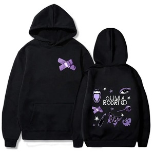 Abrigos de invierno para mujer Bow Tie Graphic Fleece Hoodies Popular Sudadera Pullover - Product Image 1