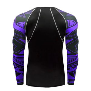 T-shirt de gymnastique personnalisé pour hommes chemise surdimensionnée de musculation en polyester et en coton à séchage rapide évacuation de l'humidité - Product Image 2