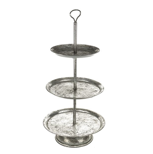 Wholesale 2-Tier Metal <b>Cake</b> Stand with Handle Aluminum <b>Wedding</b> Decorative Stand for Parties Factory Price <b>Cake</b> Tools - Product Image 2