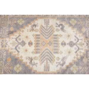 Tapis plat en laine gris beige vintage de 1,9x3,1 pieds, motif patchwork turc pour décoration de salon, largeur de 4m avec support en latex - Product Image 5