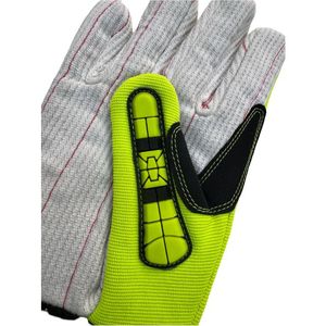 Guantes DE SEGURIDAD personalizados de alto rendimiento talla grande puño recto de 10 pulgadas piel de cabra flexible suave TPR impacto anticorte - Product Image 4