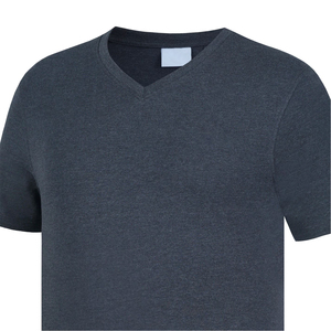 Camiseta de Manga Corta con Cuello en V para Hombre, Estilo 2024, Algodón y Poliéster de Alta Calidad, Diseño Personalizado, Ropa Deportiva Informal - Product Image 5