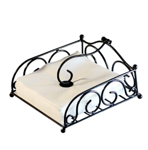 Servilletero de metal portátil contemporáneo para celebraciones tradicionales Cocinas Casas de campo y granjas - Product Image 1