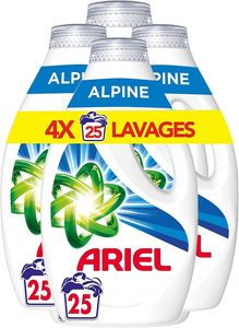 สำหรับน้ำยาซักผ้าเอเรียล25 washes อัลไพน์ความขาวที่ดีขึ้นน่าประทับใจซักอุณหภูมิต่ำแพ็ค4กรัมพลาสติก - Product Image 3