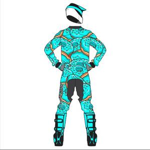 Combinaison de vélo d'hiver pour hommes avec veste en cuir pour motos - Product Image 4