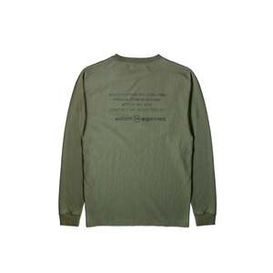 เสื้อยืดโอเวอร์ไซส์ Uniform Experiment L/S Athletic Tee ผ้าฝ้าย/ใยไผ่ ระบายอากาศได้ดี แบบเจอร์ซีย์  พร้อมคุณสมบัติการพิมพ์ลายและการบีบอัด - Product Image 2