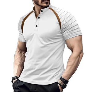 Camisa de Manga Corta de Secado Rápido, Nueva, de Alta Calidad, con Diseño de Rayas en los Brazos, 100% Algodón - Product Image 5