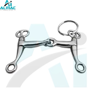 Broca De Filete de puerto bajo de alta calidad ALMAC, broca reutilizable hecha a mano para Caballos Jóvenes sensibles que proporcionan un contacto ligero y consistente - Product Image 1