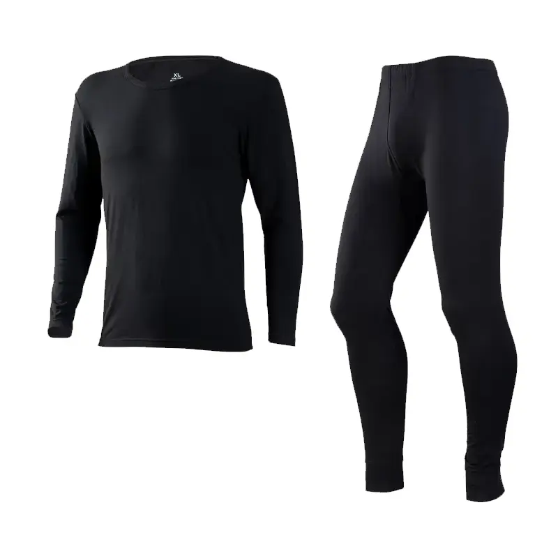 High Quality Solid Color Seamed Thermal Underwear Men's and Women's Fashion Slim Long Clothes And Long Johns Round Collar Suit