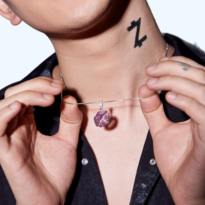 Colgante de Plata de Ley 925 sólida, joyería de diamante de moissanita, chapado en plata auténtica sólida para joyería de moda para hombres - Product Image 2