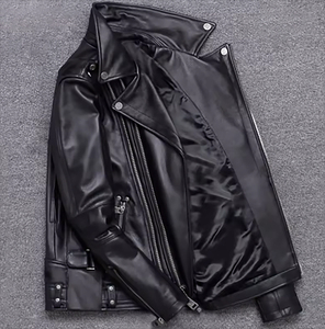 2025 venta al por mayor chaqueta de cuero genuino chaqueta de cuero de moda para hombres Pakistán hecho chaqueta de cuero de alta calidad para hombre - Product Image 4