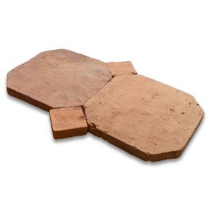 Carrelage de sol rustique en terre cuite fait main, octogones et points, pour terrasse extérieure et cour de villa - Product Image 2