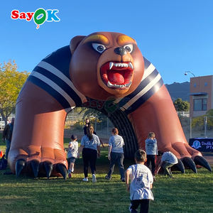 Sayok อุโมงค์หมีกริซลี่เป่าลมขนาดยักษ์อุโมงค์หมีเป่าลมอุโมงค์กีฬาสำหรับเกมฟุตบอล - Product Image 6