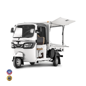 รถสามล้อไฟฟ้าแบบเปิดประทุน รับน้ำหนักได้ 200-300 กก. บรรทุกผู้โดยสาร 1 คน สีฟ้า ความเร็ว 80 กม./ชม. ระยะทางวิ่ง 70-90 กม. - Product Image 5