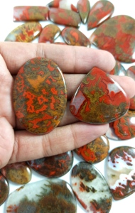 Pierre précieuse polie en gros de cabochon d'agate de couture naturelle pour la fabrication de bijoux Formes et tailles personnalisées disponibles en vrac - Product Image 3