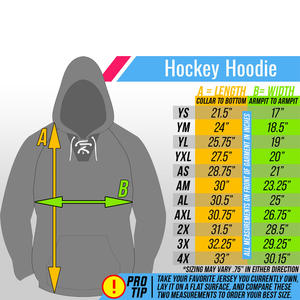 Maillot à capuche de hockey sur glace pour hommes avec logos brodés, couleurs sublimées et panneaux contrastés - Product Image 6