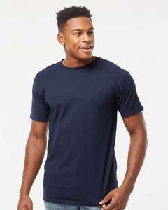 Tultex T290, camiseta de peso pesado para hombre, Camiseta 100% de algodón con cuello redondo, manga corta, ajuste holgado, Camiseta cómoda con cuello redondo para hombre - Product Image 2