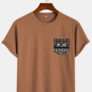 เสื้อยืดคอกลมลำลองแขนสั้นสำหรับผู้ชาย, เสื้อยืดผ้าฝ้าย100% สีขาวทึบขนาดพิเศษคอลเลคชั่นฤดูร้อน260กรัมเนื้อผ้าจำนวนมาก - Product Image 1