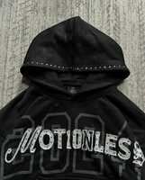 Kualitas Terbaik Streetwear bordir tertekan dengan Rhine Stone Pullover Hoodie untuk pria 100% katun 400GSM bulu grosir