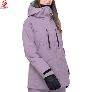 Vestes de ski et de snowboard pour femmes Imperméables Respirantes Toile tricotée Adulte à capuche Col montant - Product Image 3