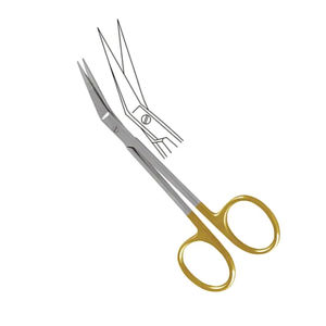 Tijeras Quirúrgicas Dean de 17 cm, Acero Inoxidable, Borde Curvo de Sierra, Carburo de Tungsteno, para Cortar Vendajes y Encías, por SurgiRight - Product Image 4