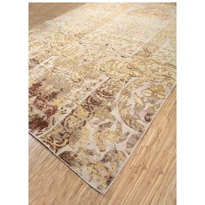 Tapis en laine noué à la main Erbe GS-7185, motif médaillon rose et violet, grand format 9x12, pour salon, décoration intérieure, utilisation dans les couloirs - Product Image 2