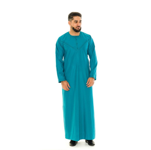 Vêtements islamiques Daffah arabe saoudien Daffah Thobe pour musulman Thobe tissu doux hommes Thobes arabes - Product Image 6