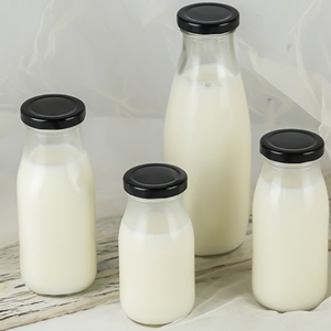 120ml <strong>Mini</strong> Clear Glass Jar for Jam Yogurt Smoothie Milk Split <strong>Bottle</strong> Sealed Free Sample - Product Image 1