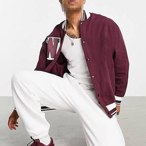 Chaqueta universitaria Letterman de lana ligera para hombre personalizada de la mejor calidad del fabricante directo para la temporada de primavera nueva condición Streetwear - Product Image 3